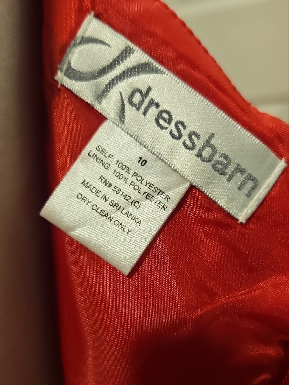 dressbarn Red Sleeveless Sheath Dress with Waist Bows - Picture 4 of 4